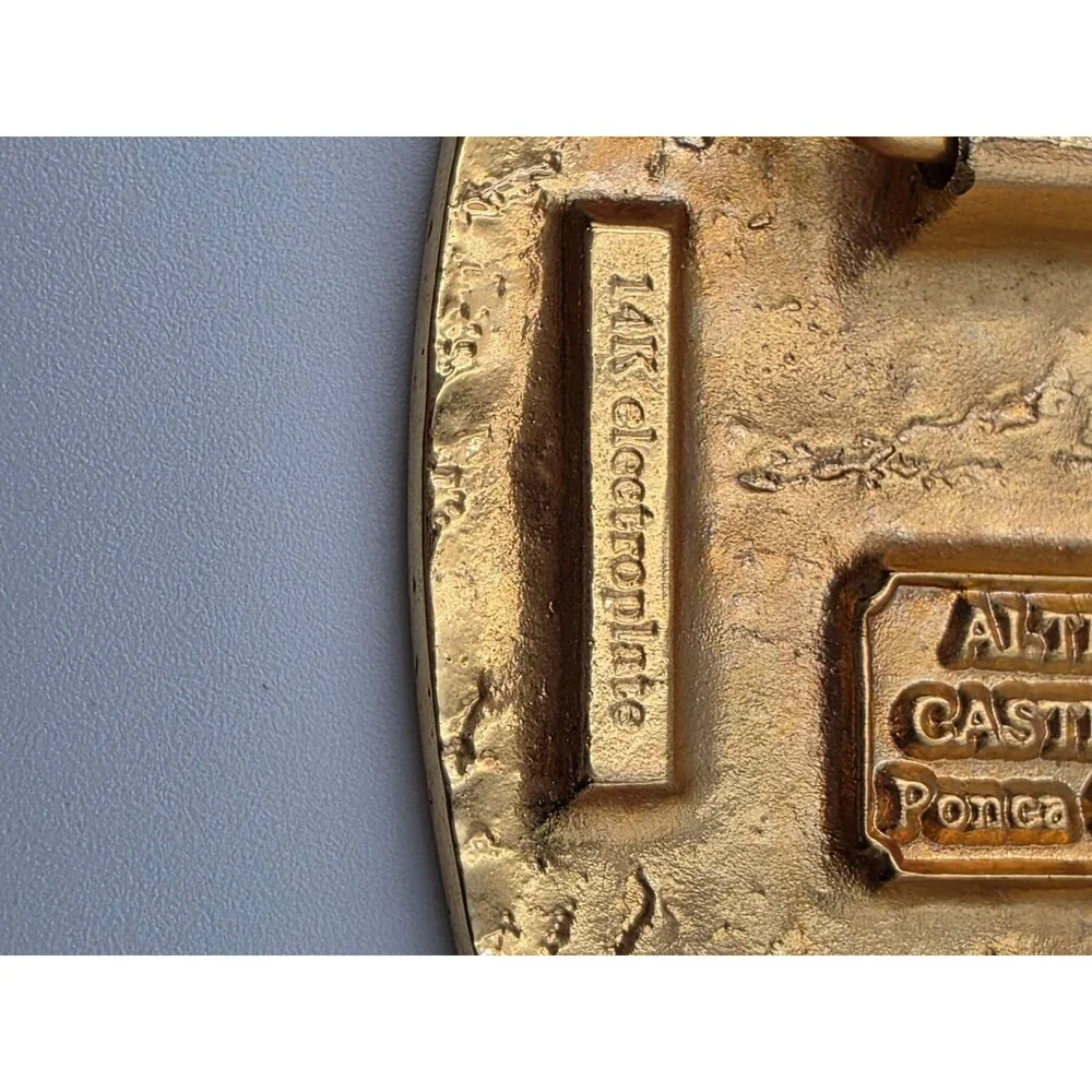 I Made All 10 Last Run Car Show Ac Tumbleweed Inc 14k Eletro Plate Belt Buckle